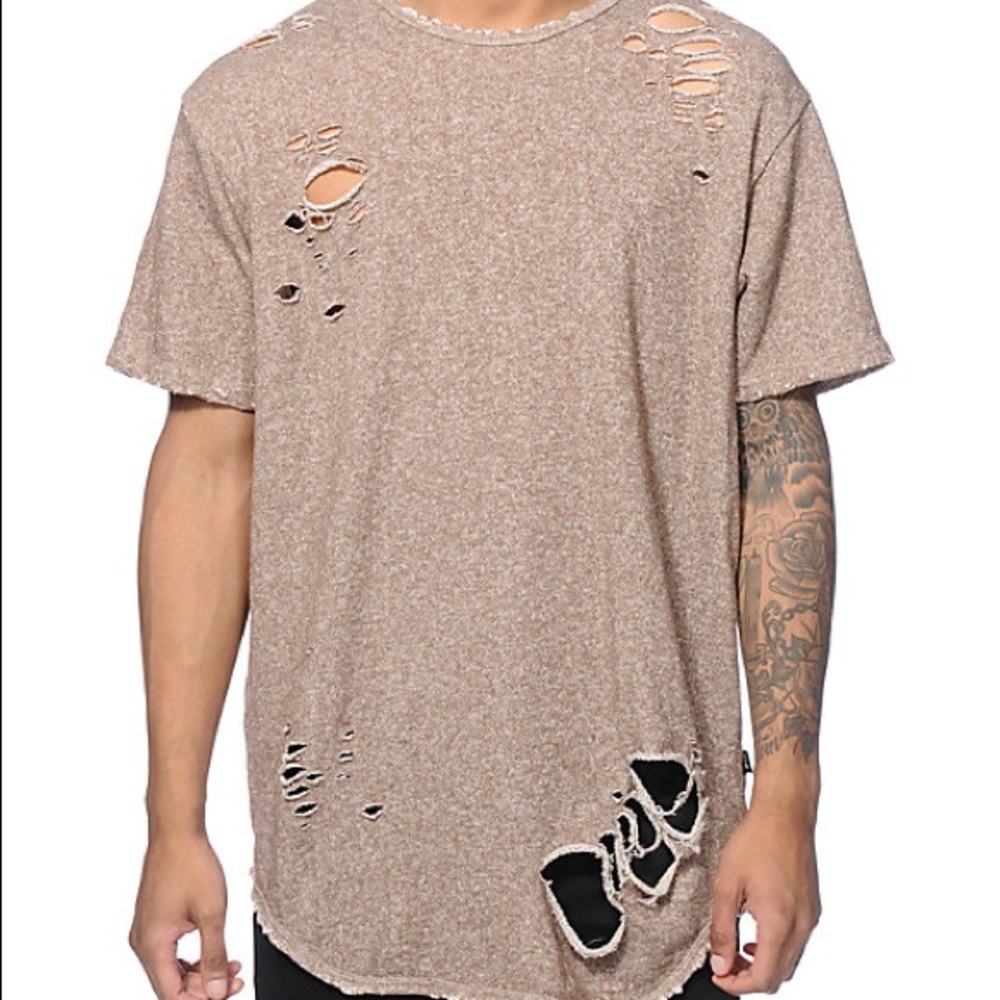 EPTM Thrashed Elongated French Terry shirt
